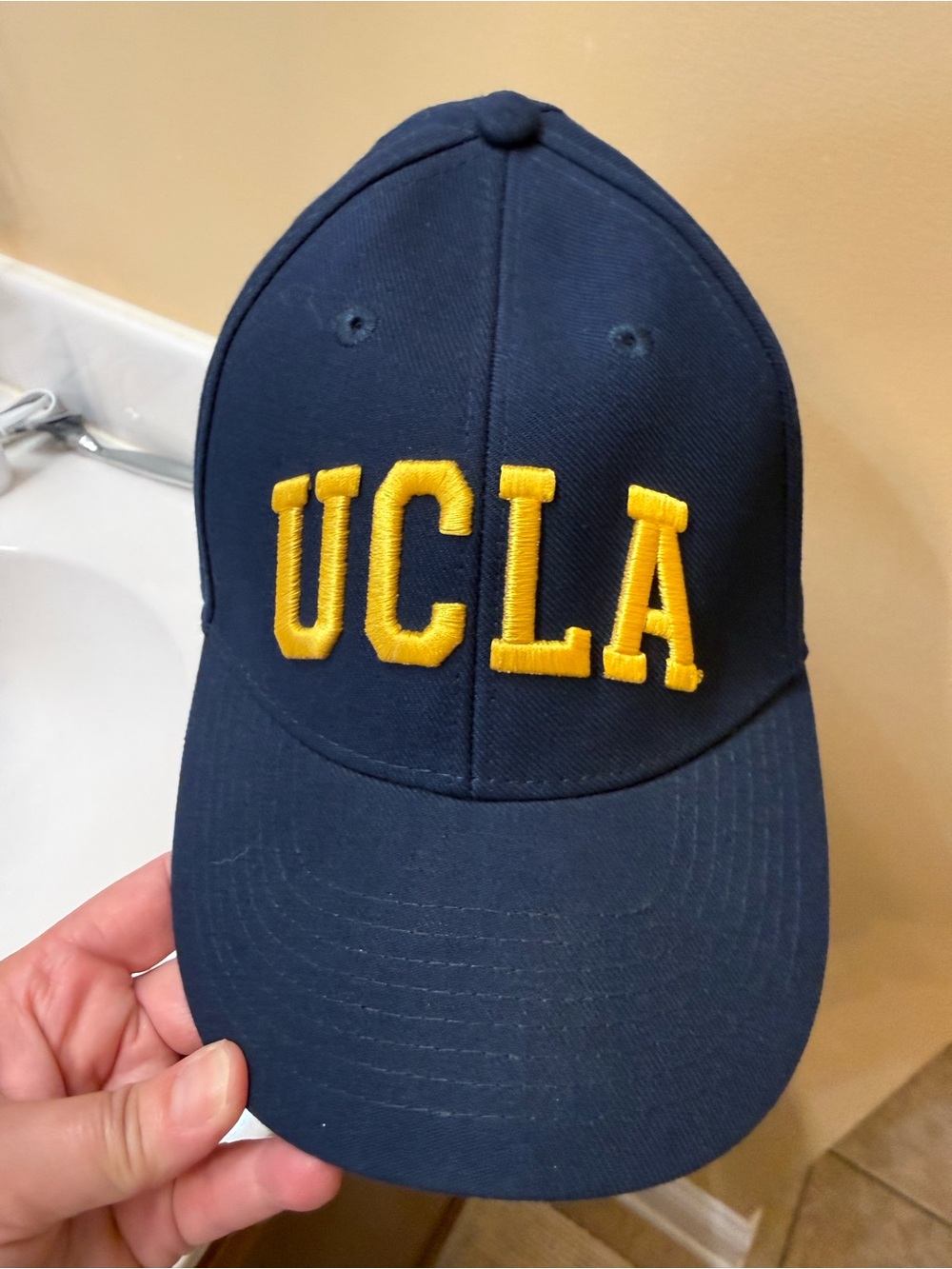 Legacy Navy Baseball Cap with Green Logo Patch
